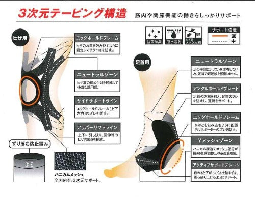 テーピング効果のサポーター　ホルザック