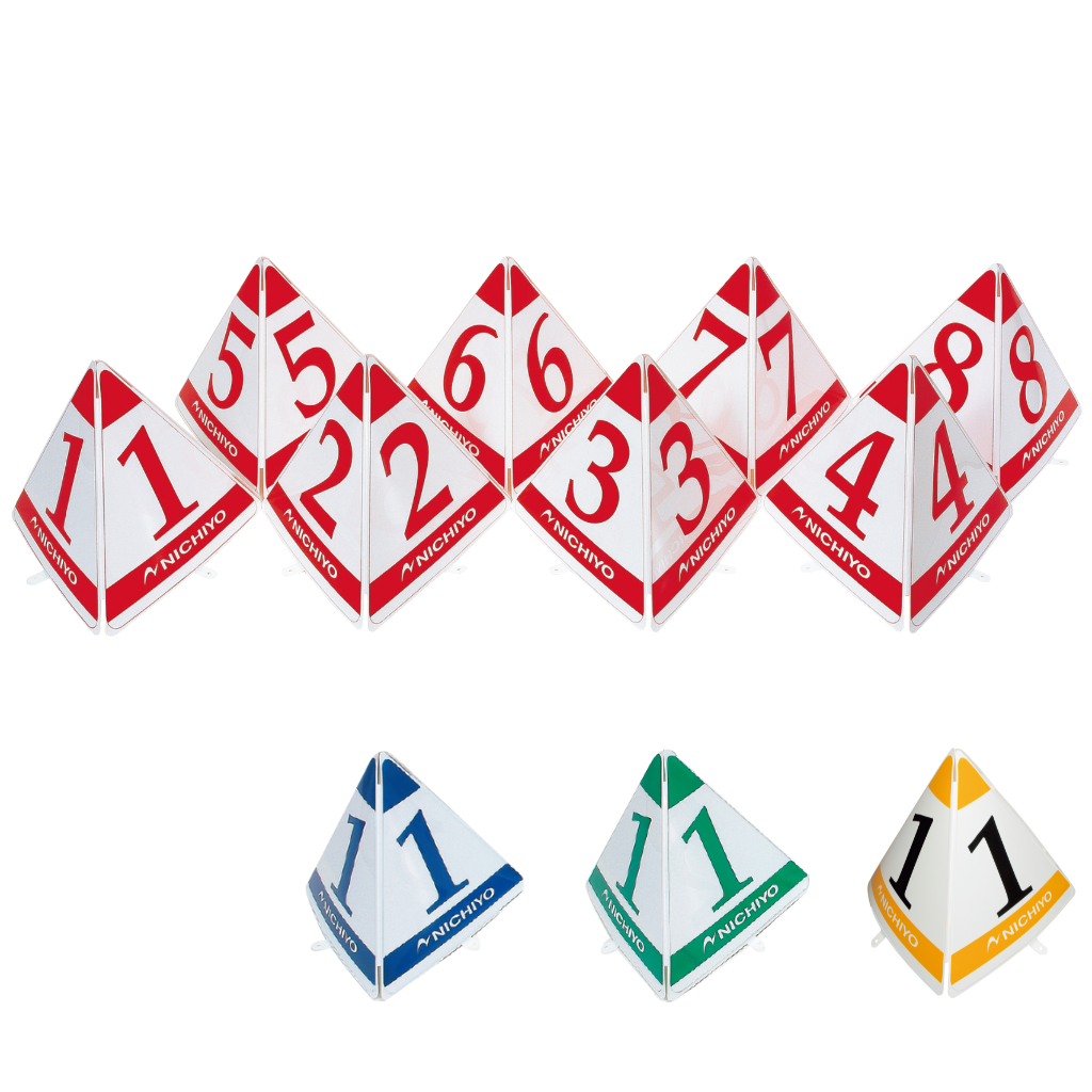Placa indicadora de arranque de golf en tierra (grande, tipo triangular), juego de 8 GSL5-8