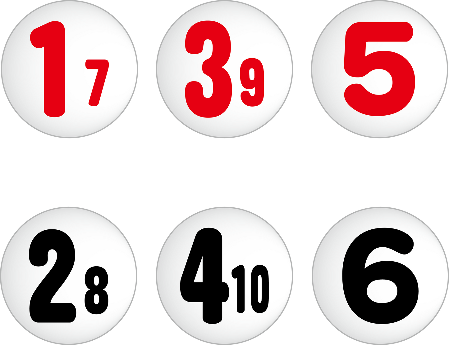 Relation number (plate type) PZ-R6