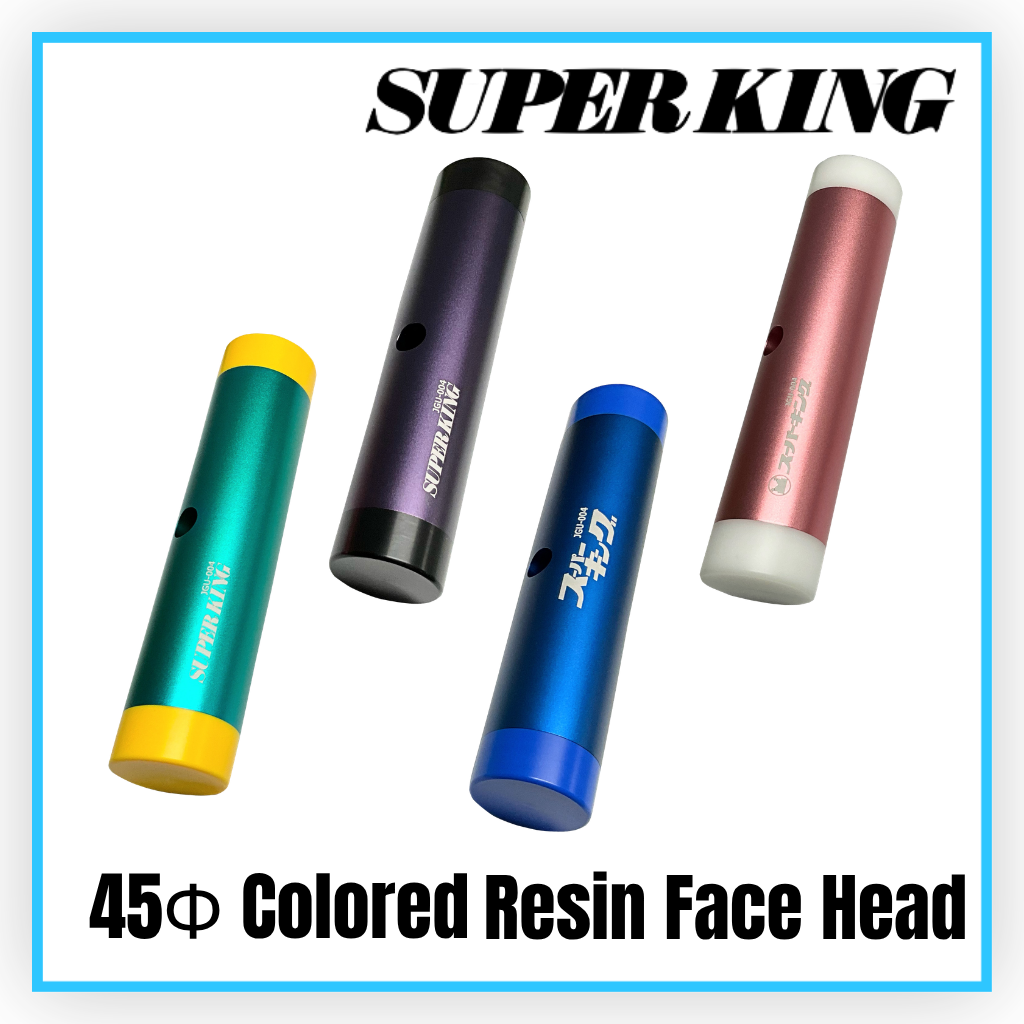 SUPER KING 45mm Cabeça de face de resina colorida